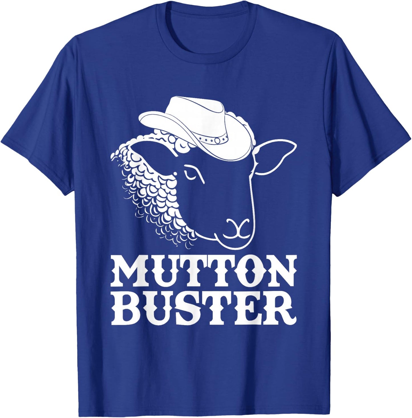 Mutton Busting Youth Rodeo Sheep Riding Kids Mutton Buster T-Shirt - T-Shirt | Royal