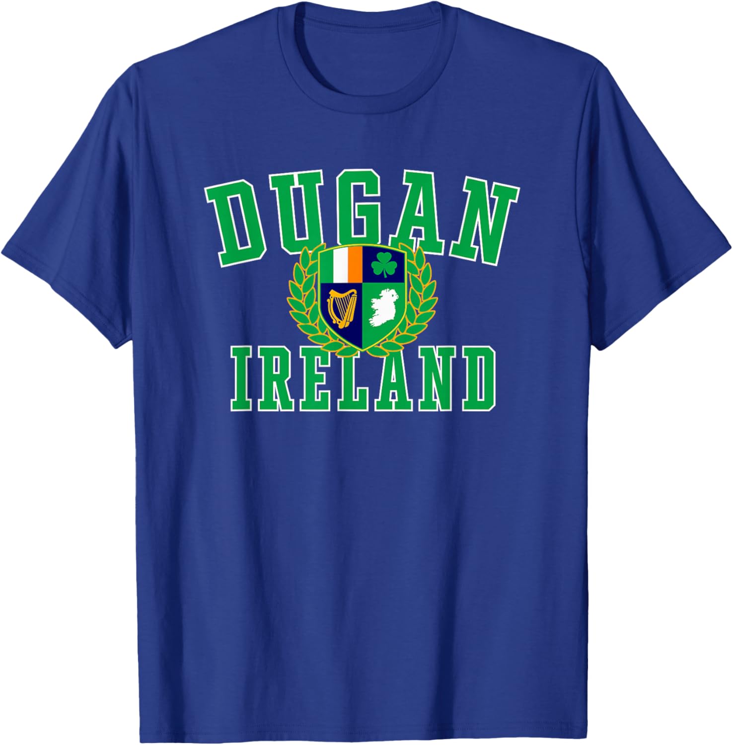 Irish Surname Dugan Ireland Crest T-Shirt - T-Shirt | Royal