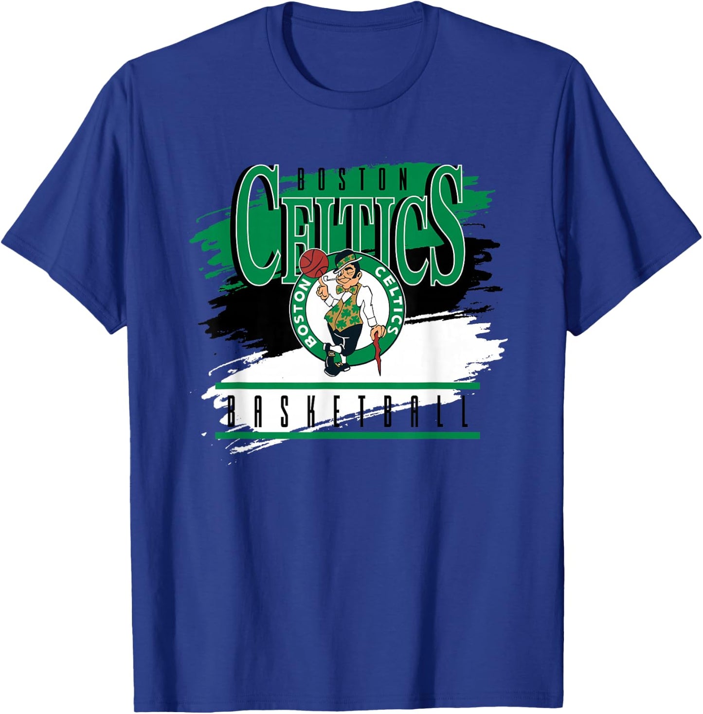 NBA Official Boston Celtics Spilled Paint T-Shirt - T-Shirt | Royal
