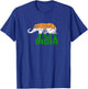 Indian elephant with national colours and national flag gift T-Shirt - T-Shirt | Royal