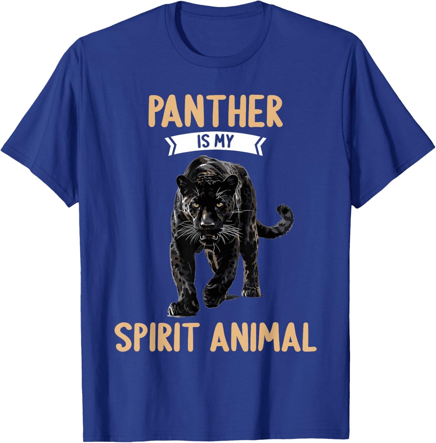 Panthers Panther is my spirit animal T-Shirt - T-Shirt | Royal