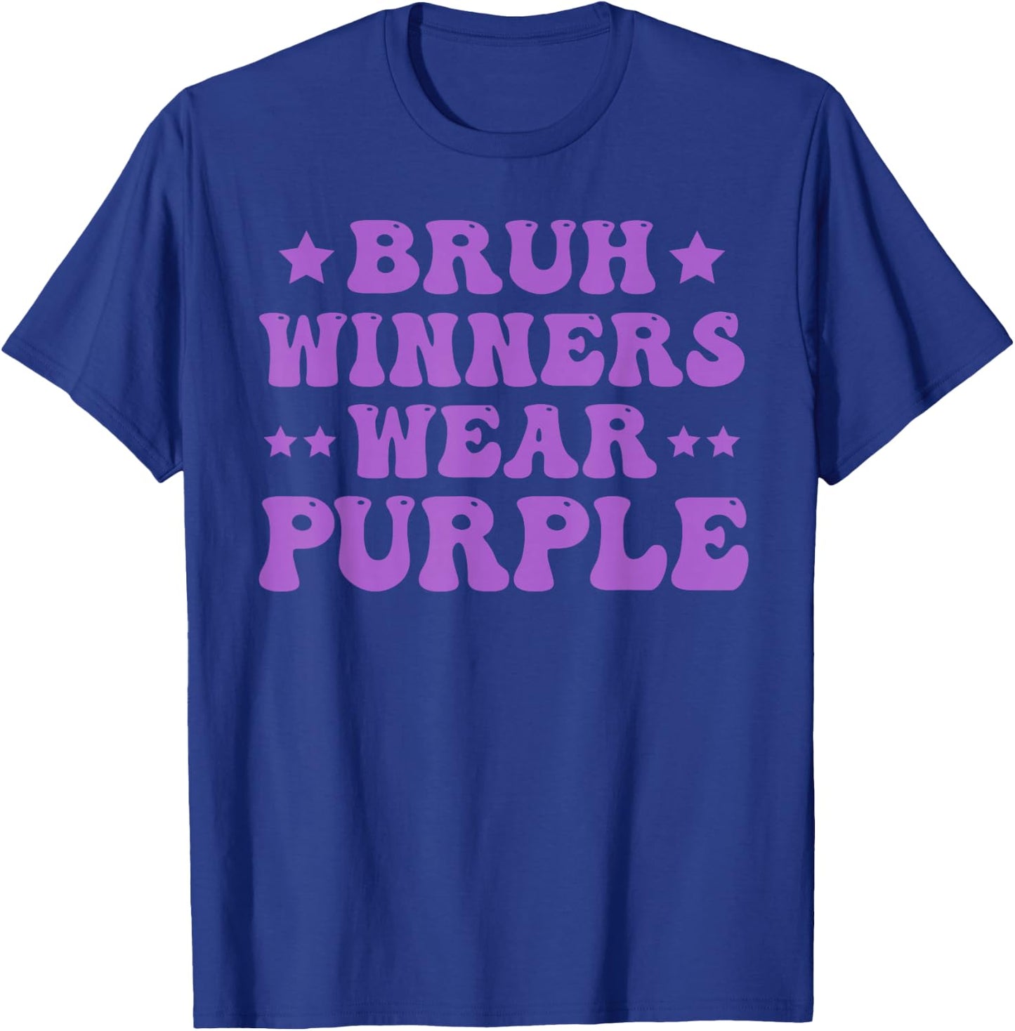 Winners Wear Purple Camp Team Spirit Week Matching Colors T-Shirt - T-Shirt | Royal