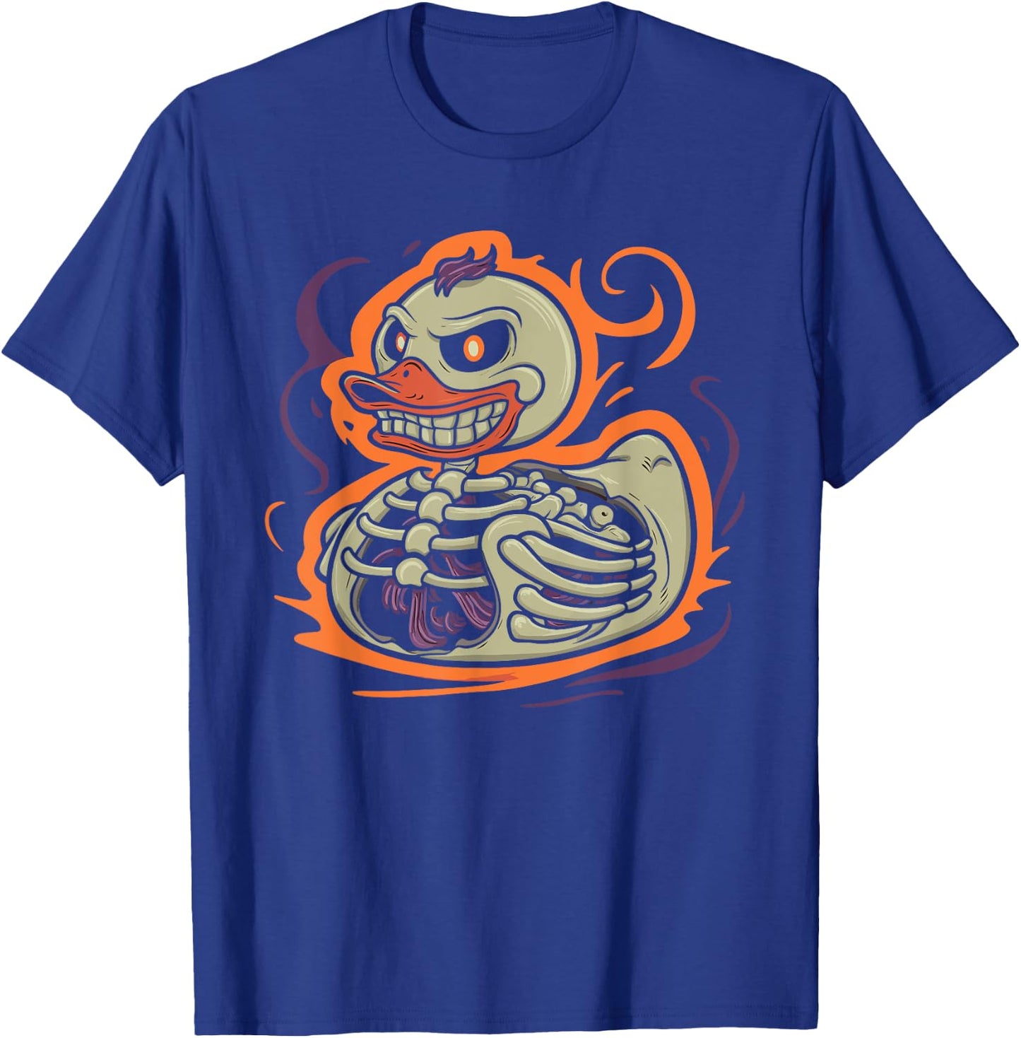 Rubber Duck Skeleton Rubber Duckie Costume Party T-Shirt - T-Shirt | Royal