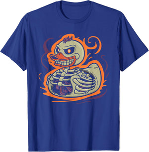 Rubber Duck Skeleton Rubber Duckie Costume Party T-Shirt - T-Shirt | Royal