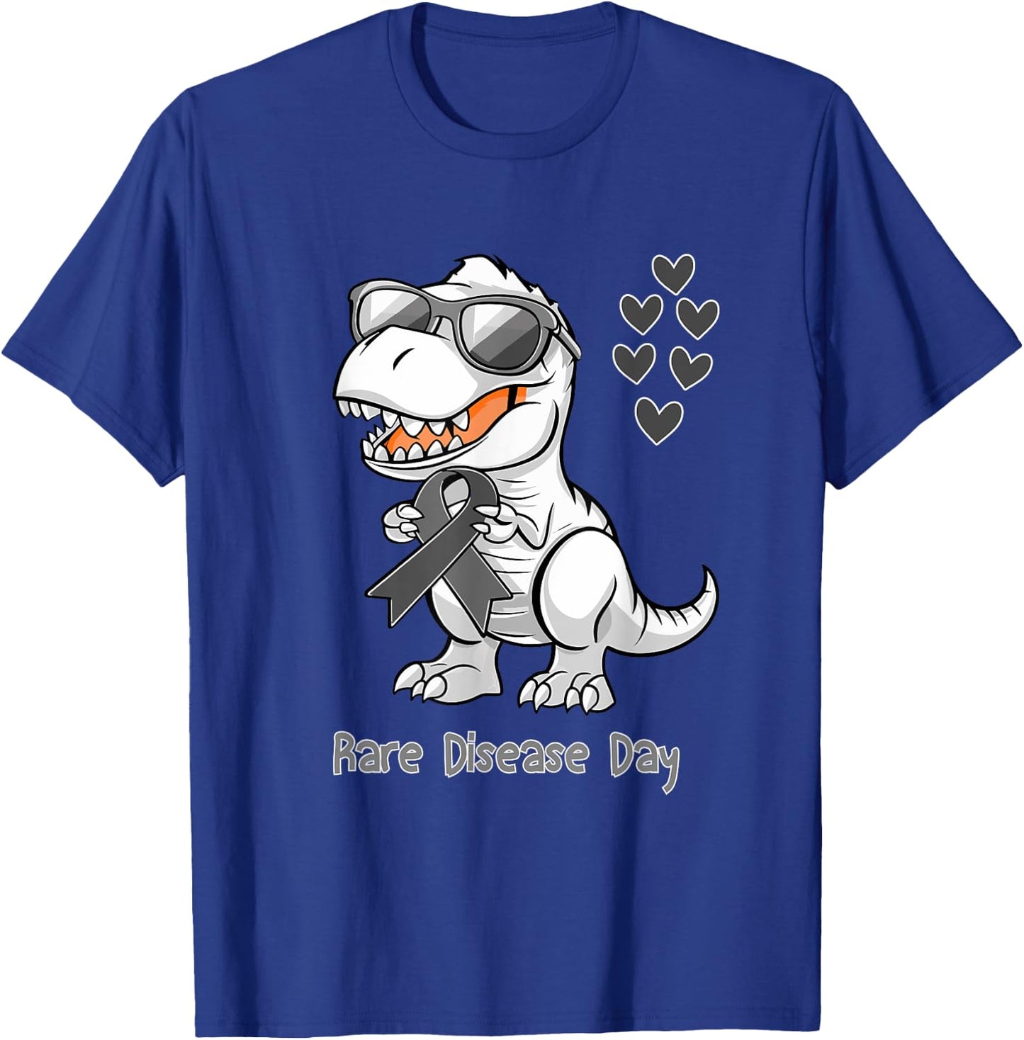 T-rex Dinosaur Rare Disease Day Dino Toddlers T-Shirt - T-Shirt | Royal