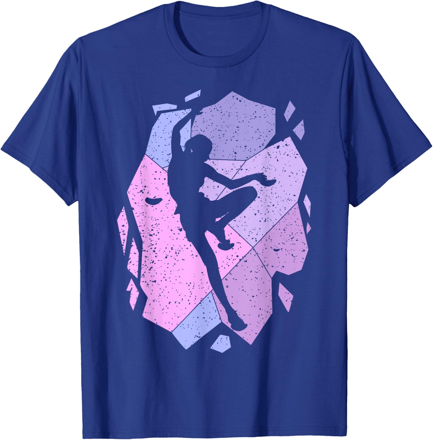 Climbing Climber Female Girl , Black, S T-Shirt - T-Shirt | Royal