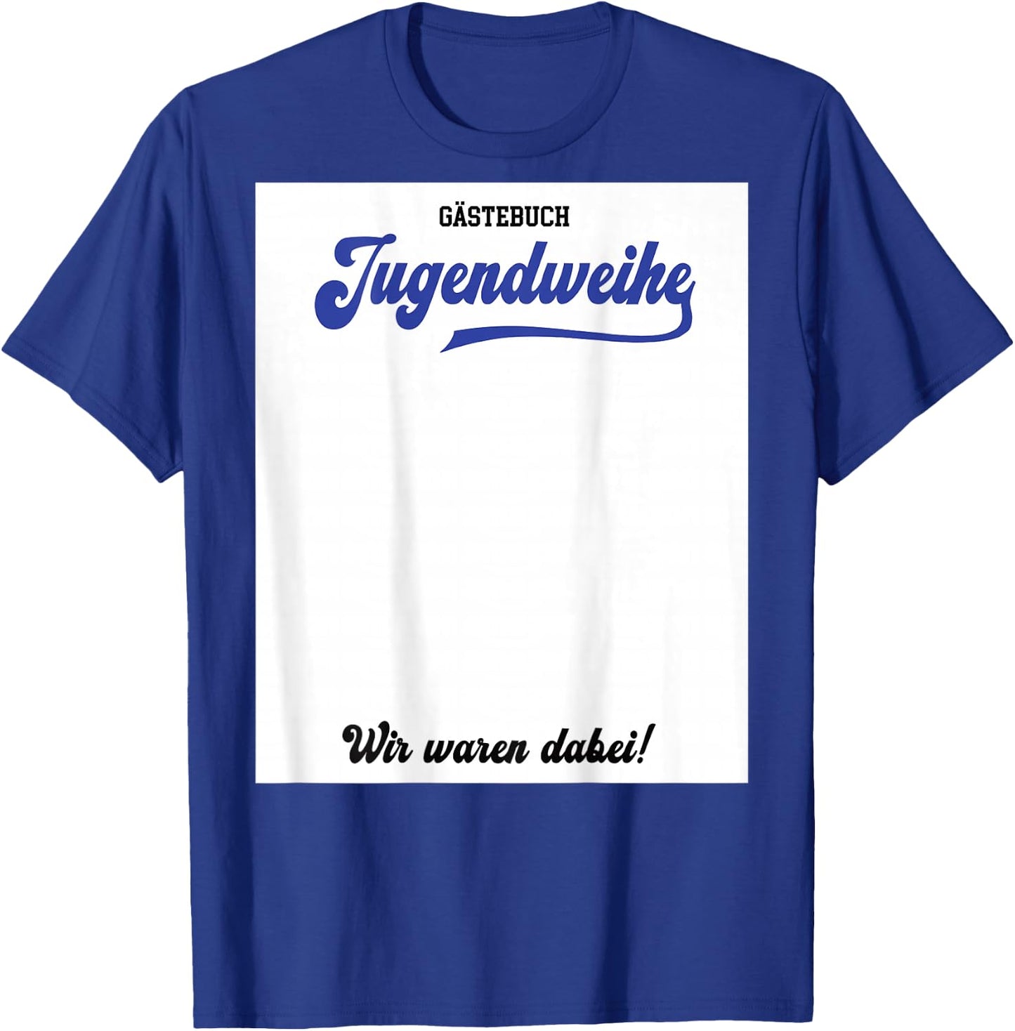 Guest book youth dedication ideas party accessories boys youth party T-Shirt - T-Shirt | Royal
