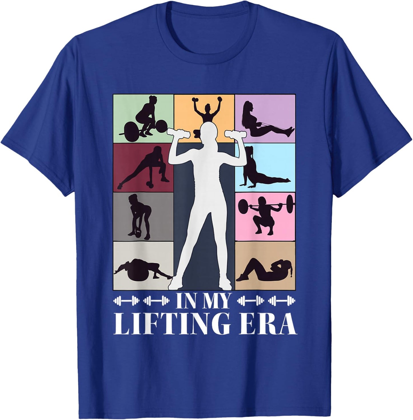 In My Lifting Era Workout Sport Motivation Gym Women Girls T-Shirt - T-Shirt | Royal