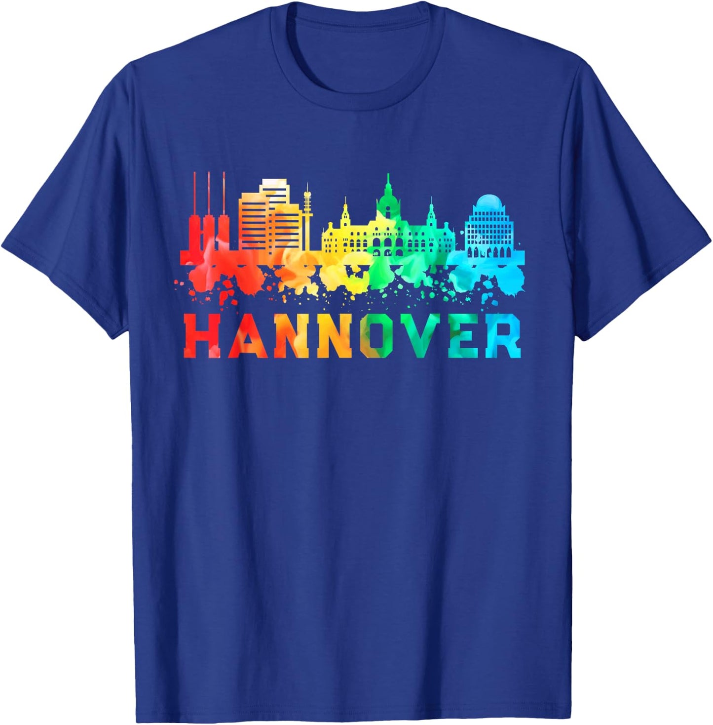 Hannover Skyline Lower Saxony Souvenir City Trip , black T-Shirt - T-Shirt | Royal