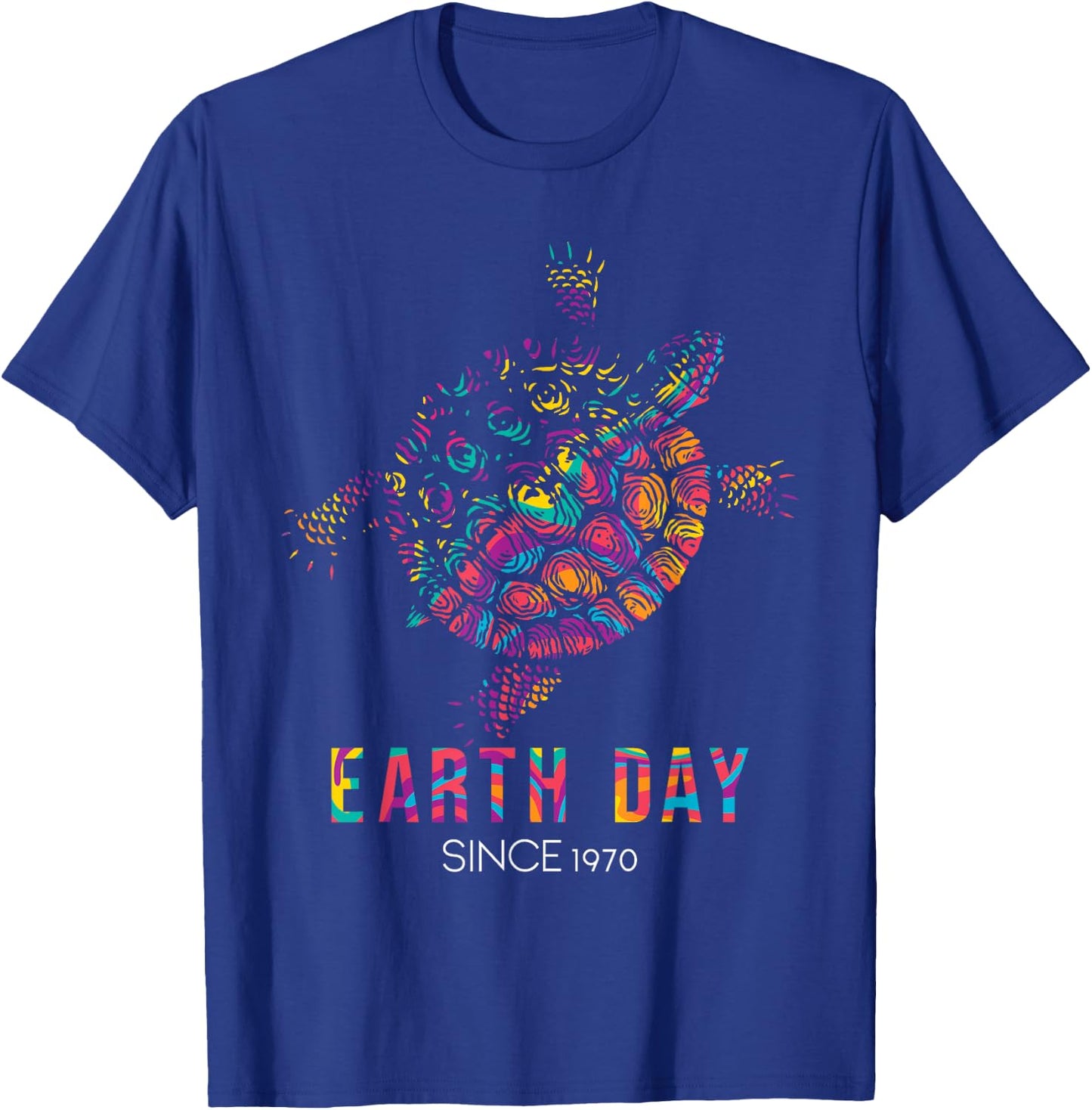Turtle Environmental Protection Earth Day Since 1970 T-Shirt - T-Shirt | Royal