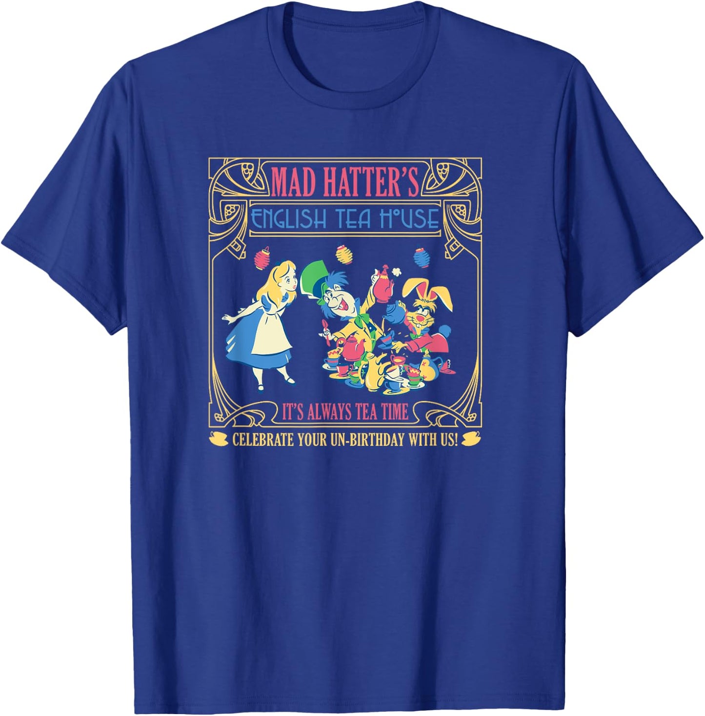 Disney Alice in Wonderland Mad Hatter's English Tea House T-Shirt - T-Shirt | Royal