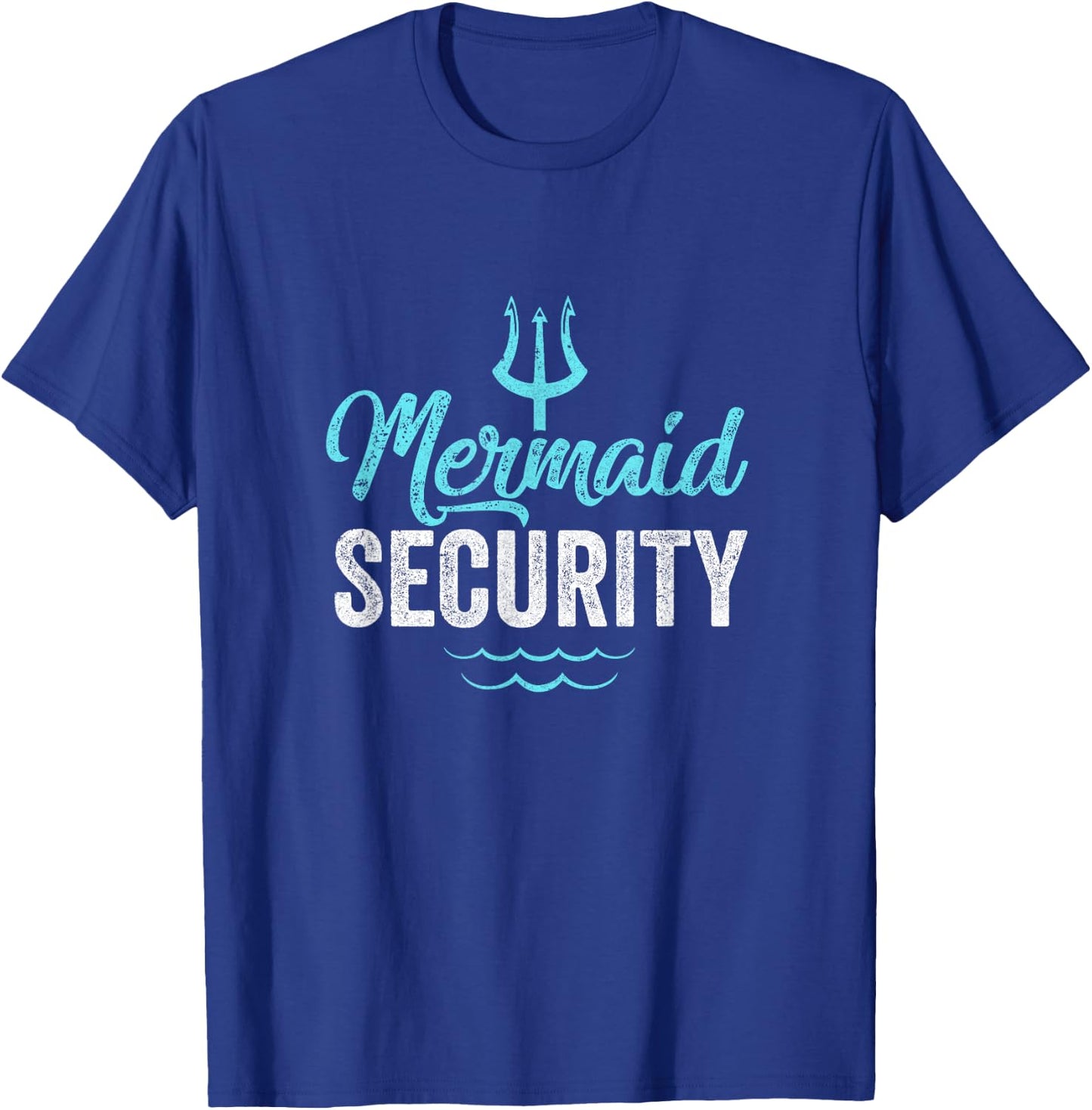 Mermaid Security Mermaid Dad Birthday Party Mer Dad T-Shirt - T-Shirt | Royal