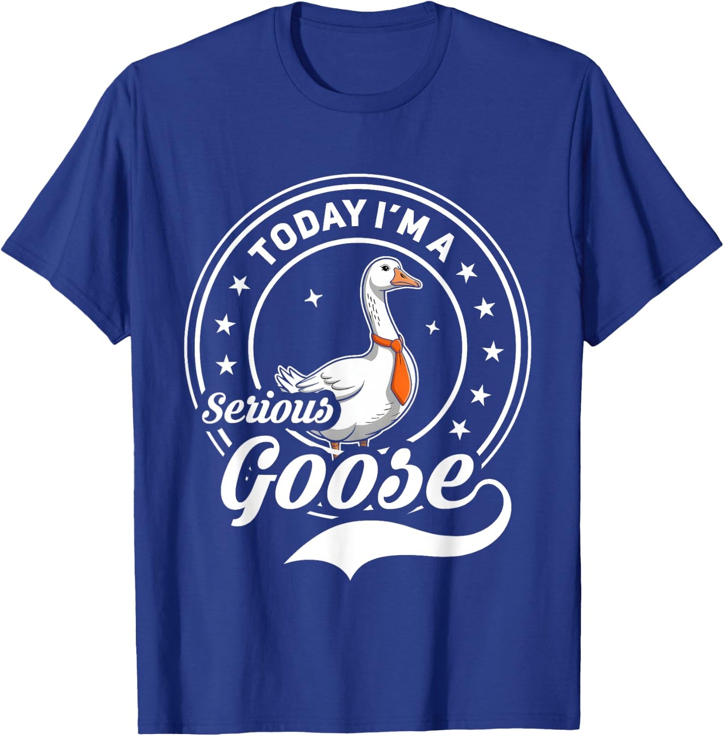 Today I'm A Serious Goose Funny Goose Meme T-Shirt - T-Shirt | Royal