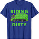 Recycling Trash Garbage Truck Kids Men Riding Dirty T-Shirt - T-Shirt | Royal