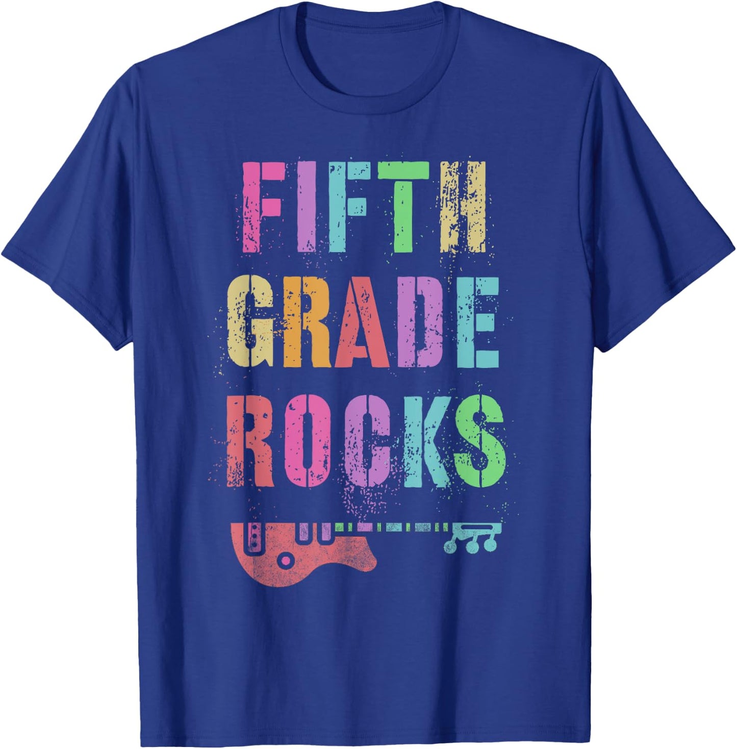 FIFTH GRADE ROCKS Teacher Rockstar Team 5th Gr Ready To Rock Women Kids T-Shirt - T-Shirt | Royal