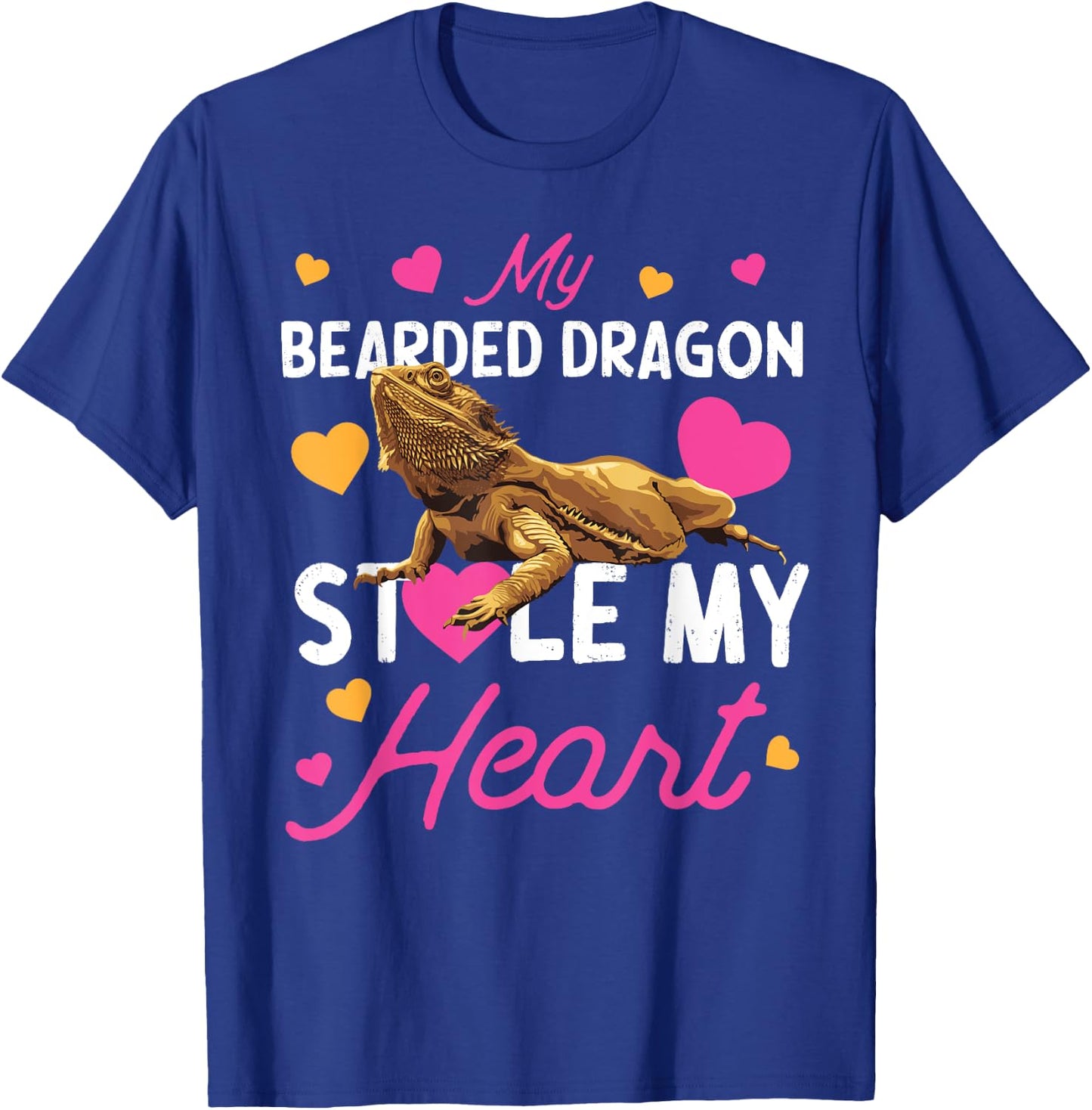 My Bearded Dragon Stole My Heart Valentines Day T-Shirt - T-Shirt | Royal