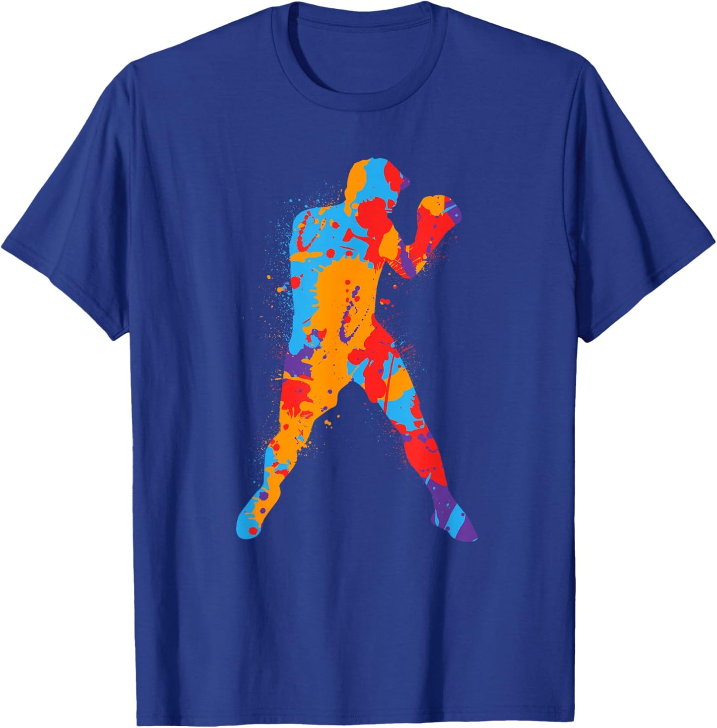 Boxing, colourful, boxing, men, boys, children, boxer , black T-Shirt - T-Shirt | Royal