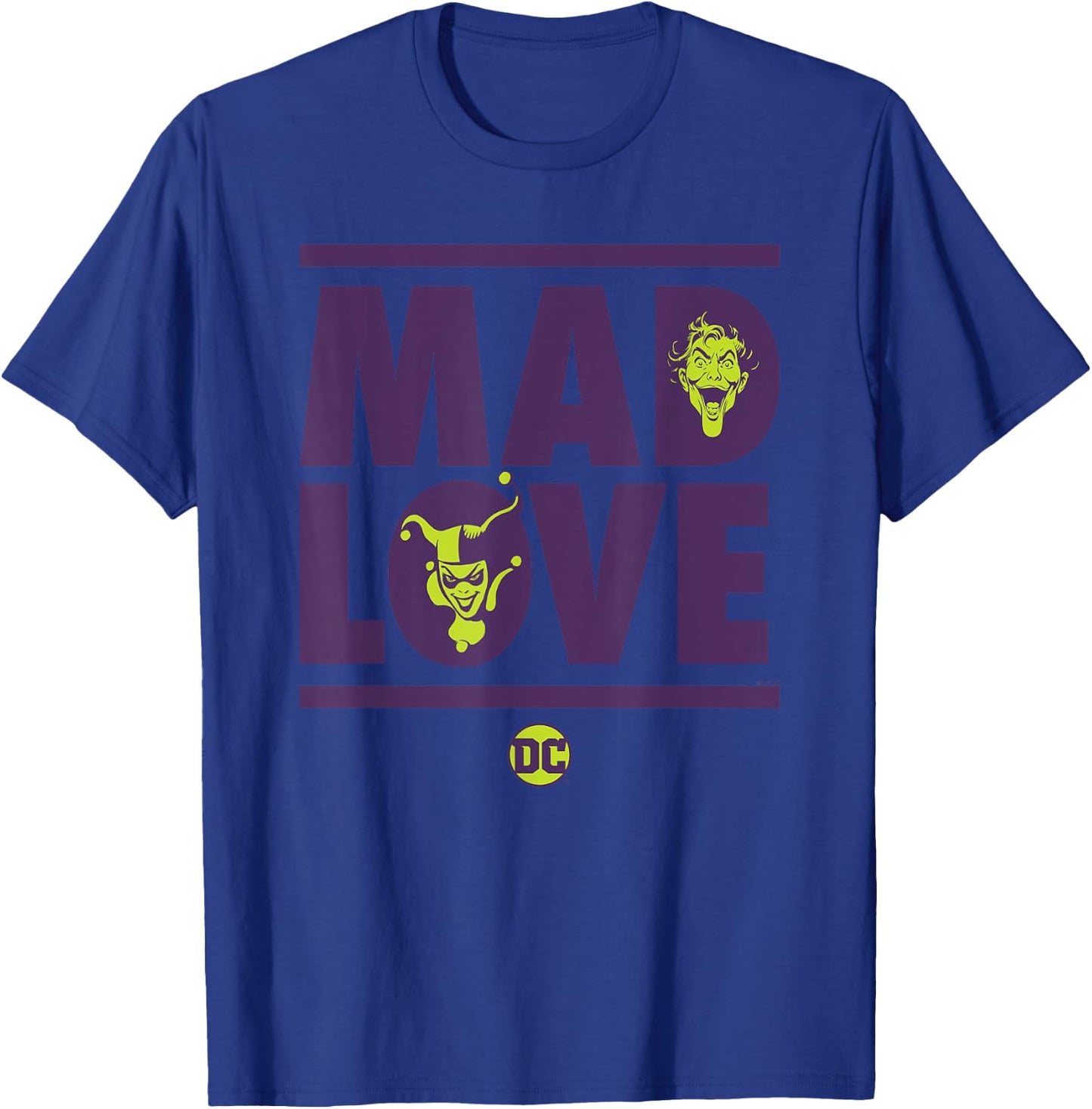Batman Valentine's Day Joker Harley Quinn Mad Love T-Shirt - T-Shirt | Royal
