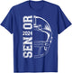 Game Day Helmet American Football Senior 2024 Graduation T-Shirt - T-Shirt | Royal
