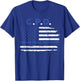 Chicago Police Officer American Flag Thin Blue Line Men T-Shirt - T-Shirt | Royal