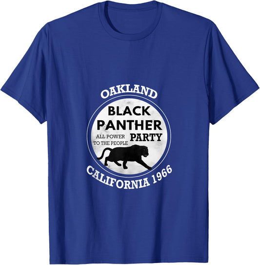 Oakland California 1966 Black Panther Party T-Shirt - T-Shirt | Royal
