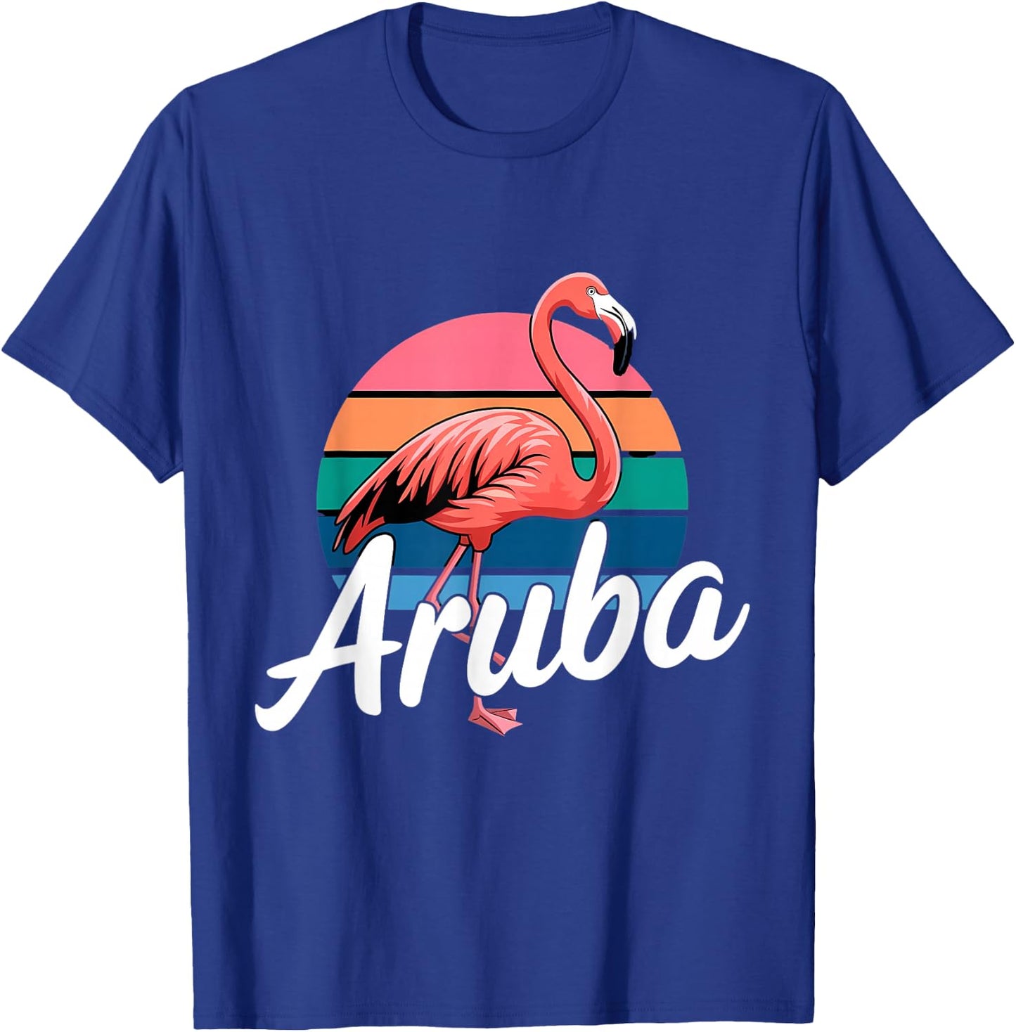 Aruba Flamingo Souvenir T-Shirt - T-Shirt | Royal
