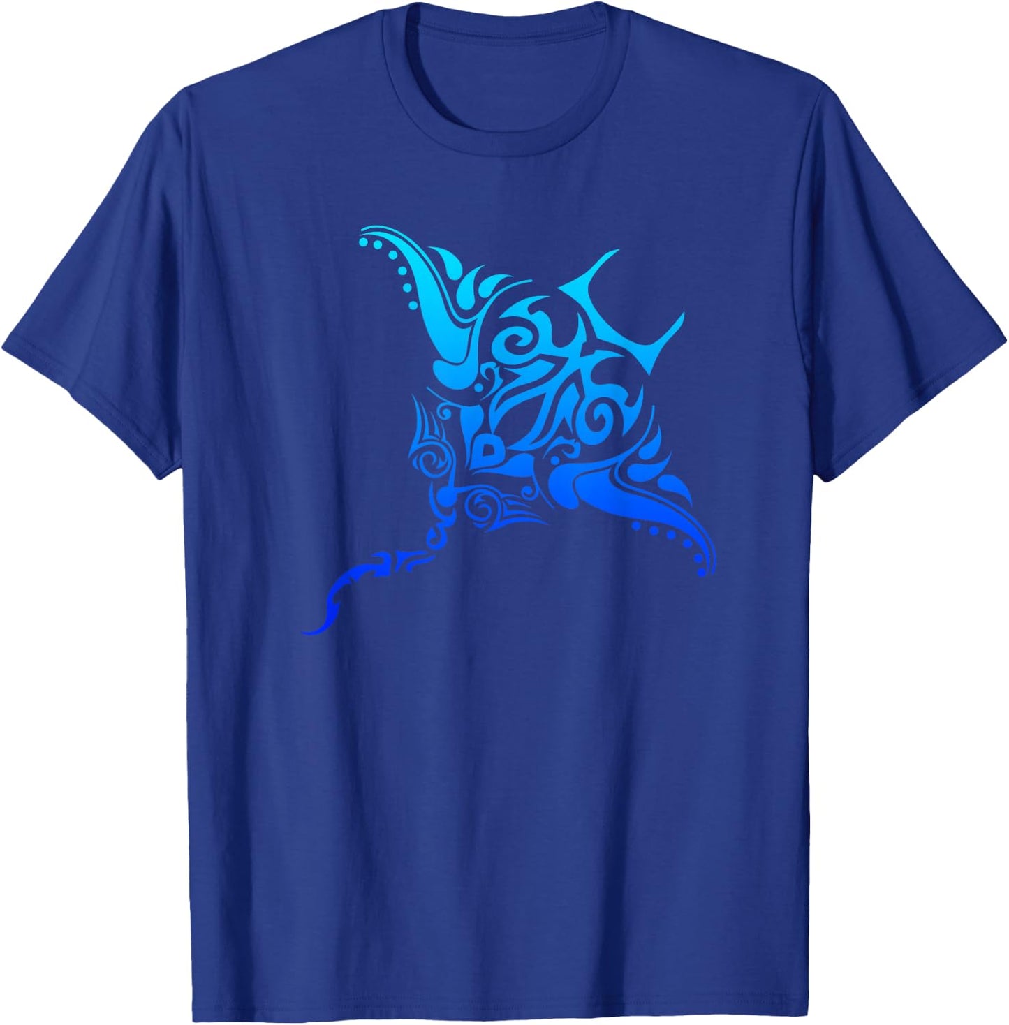 Hawaiian Tribal Stingray Polynesian Tattoo Style Vacation T-Shirt - T-Shirt | Royal