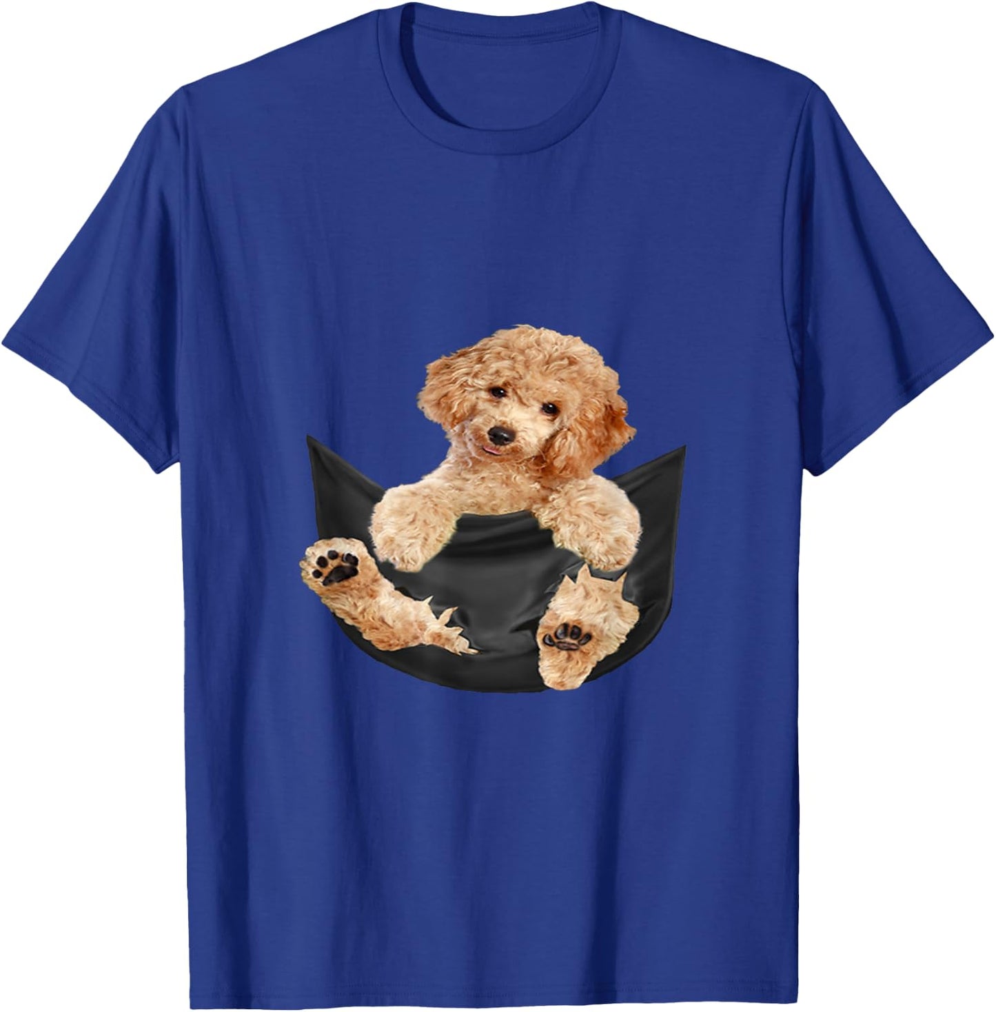 Dog Lovers Gifts Poodle In Pocket Funny Dog Men Women Girls Kids T-Shirt - T-Shirt | Royal