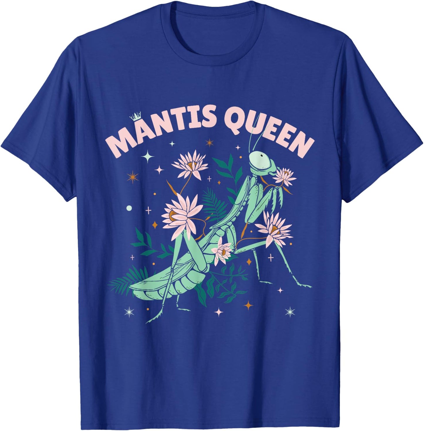 Praying Mantis Queen, Women's Praying Mantis T-Shirt - T-Shirt | Royal