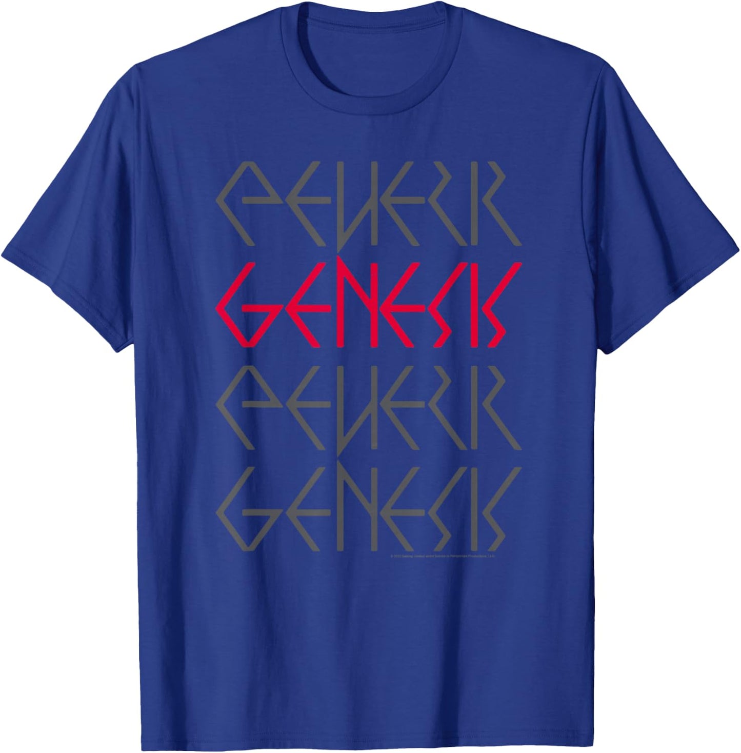 Genesis Logo Repeat T-Shirt - T-Shirt | Royal