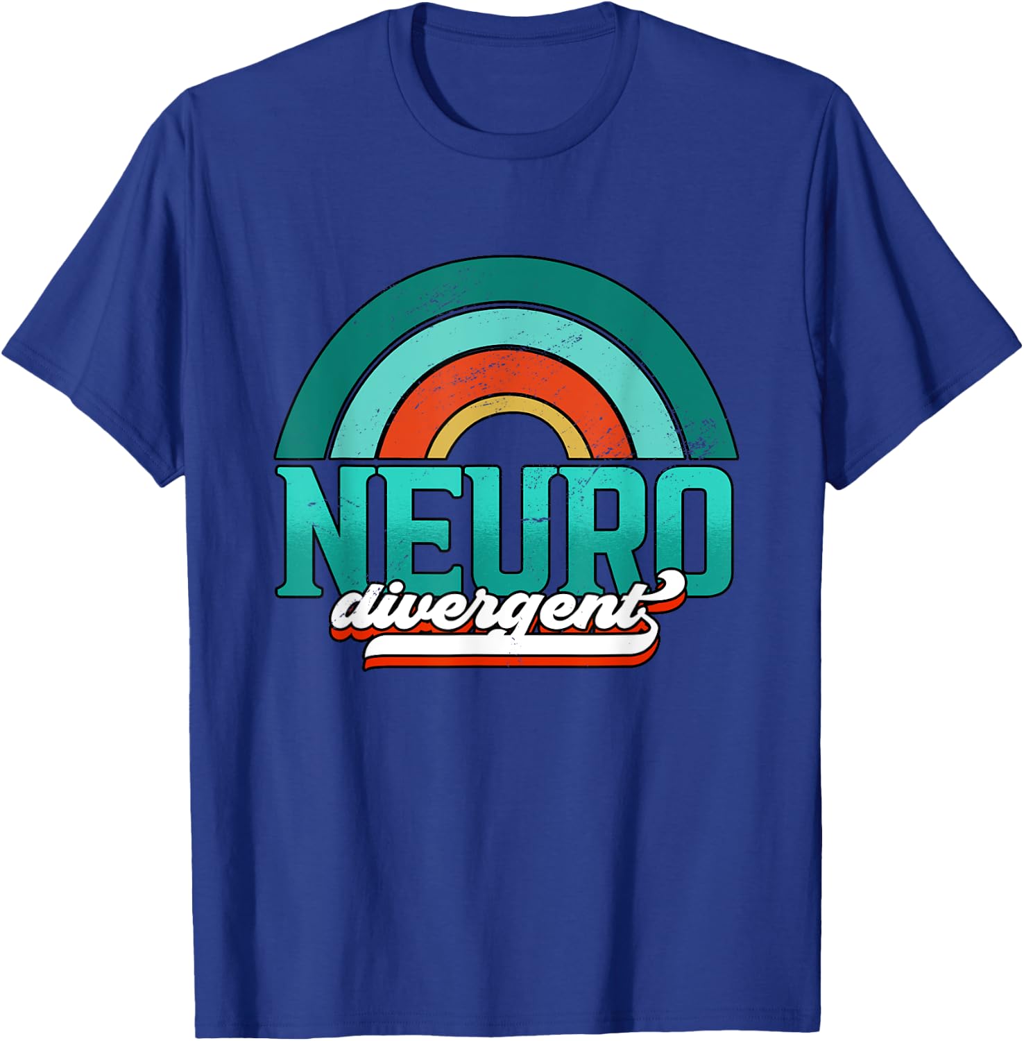 Adhd Awareness Neuro Divergent T-Shirt - T-Shirt | Royal