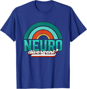Adhd Awareness Neuro Divergent T-Shirt - T-Shirt | Royal