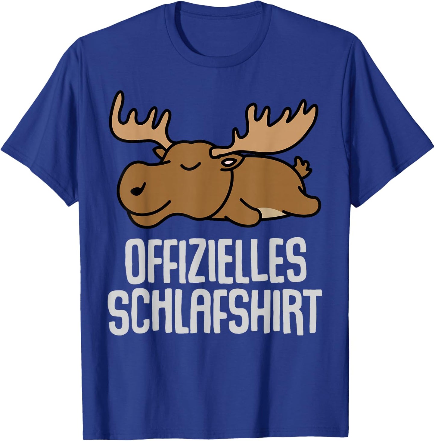 Offizielles Schlafshirt Elch Pyjama Nachthemd Geschenk T-Shirt - T-Shirt | Royal
