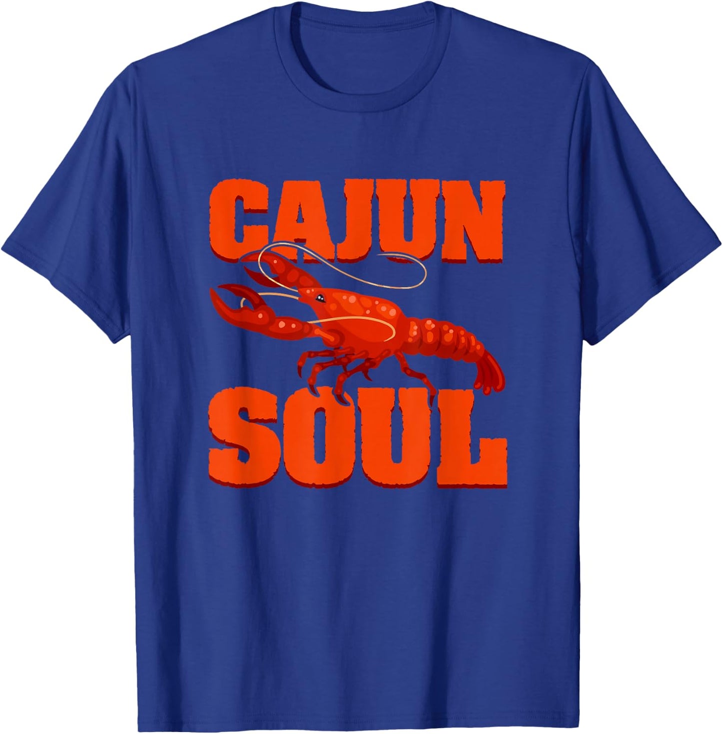 Cajun American Louisiana Crawfish Cajun T-Shirt - T-Shirt | Royal
