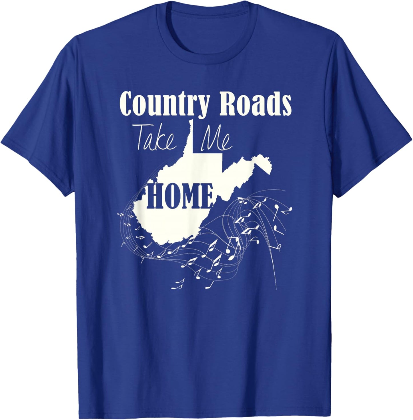 West Virginia Pride "Country Roads Take Me Home" T-Shirt - T-Shirt | Royal