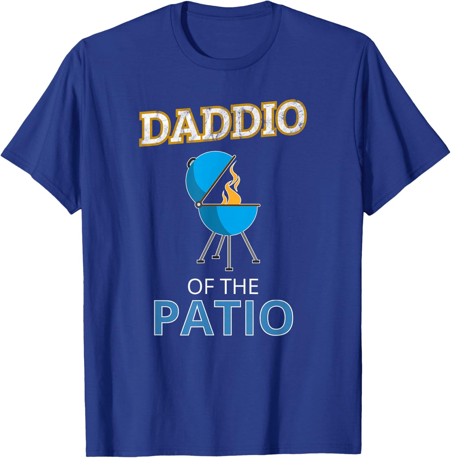 Funny Daddio Of The Patio Fathers Day BBQ Grill Dad T-Shirt - T-Shirt | Royal