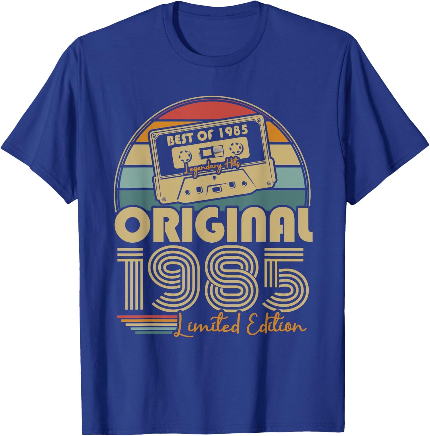 Original 1985 Vintage Birthday 40 Years Men and Women , Black, S T-Shirt - T-Shirt | Royal