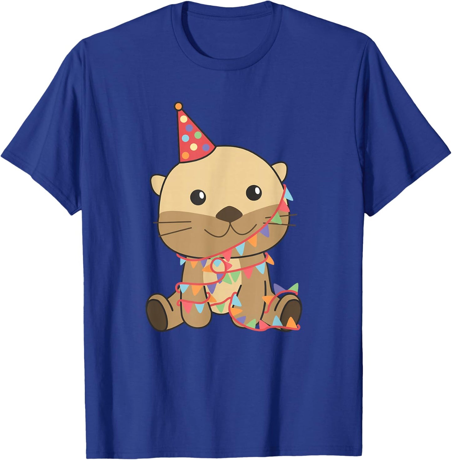 Otter for Birthday for Children a Birthday Otter T-Shirt - T-Shirt | Royal