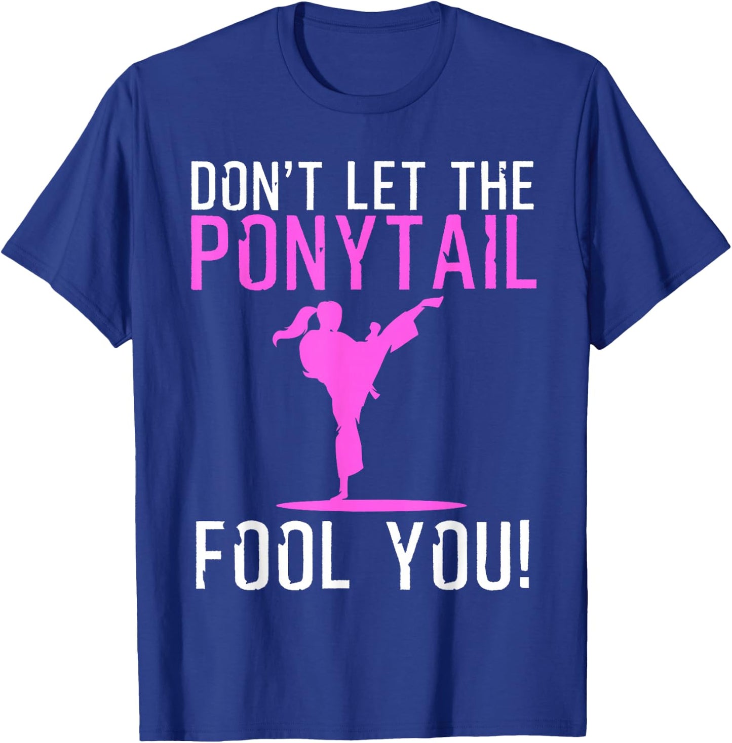Funny Karate Design Girls Karate Kick Martial Art Small T-Shirt - T-Shirt | Royal