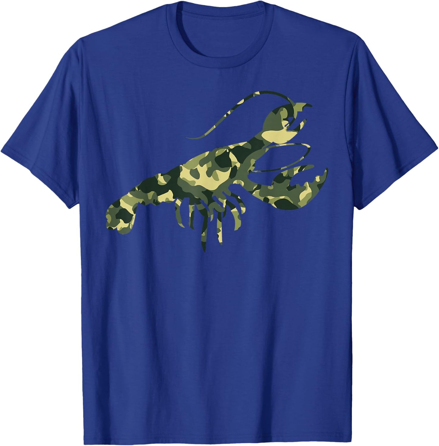 Crawfish Lover Men Women Gifts - Funny Camouflage Crawfish T-Shirt - T-Shirt | Royal