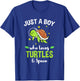 Just A Boy Who Loves Turtles And Space T-Shirt - T-Shirt | Royal