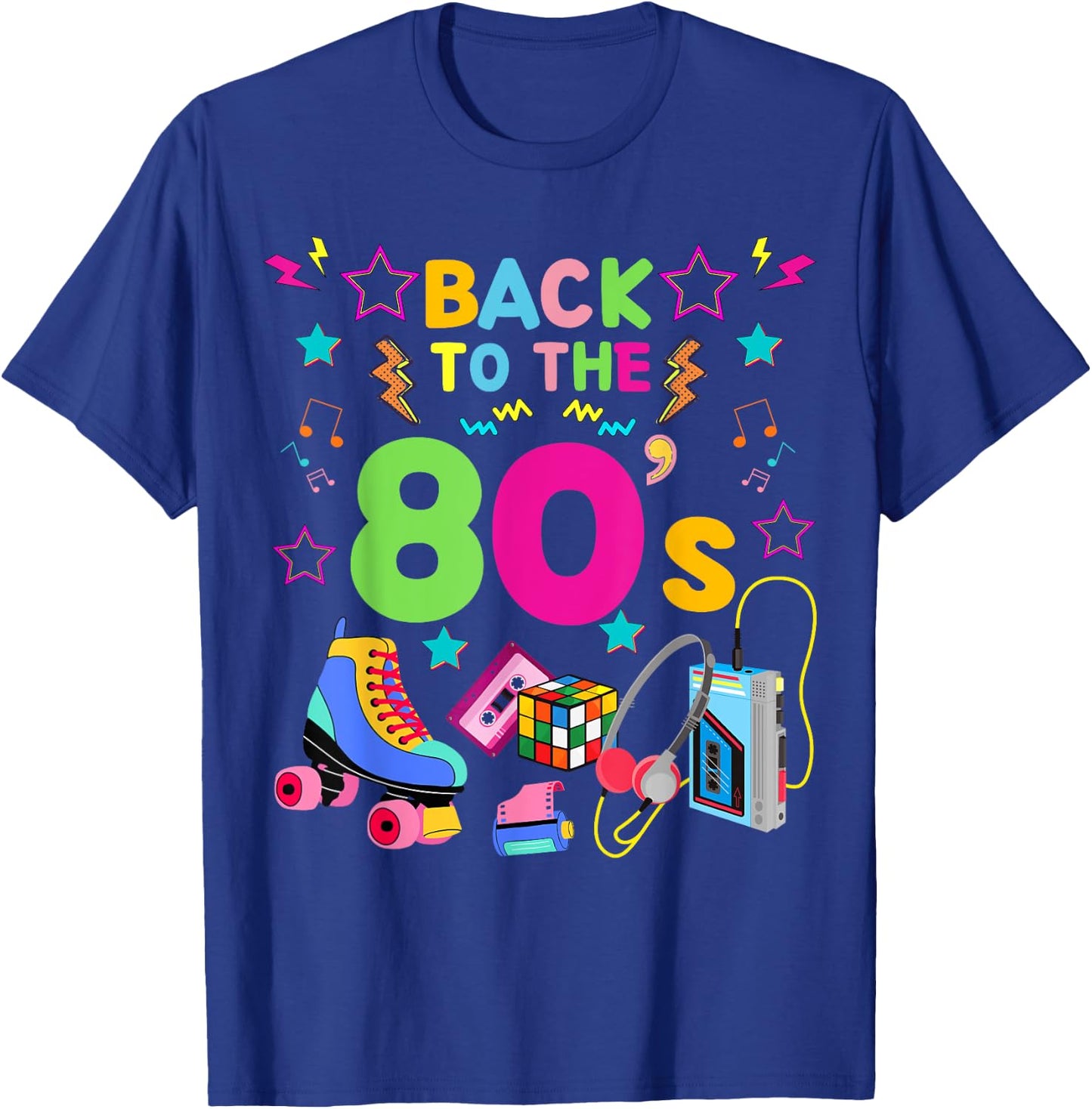 Best 80s Costume Theme Party Carnival - I Love 80s , black T-Shirt - T-Shirt | Royal