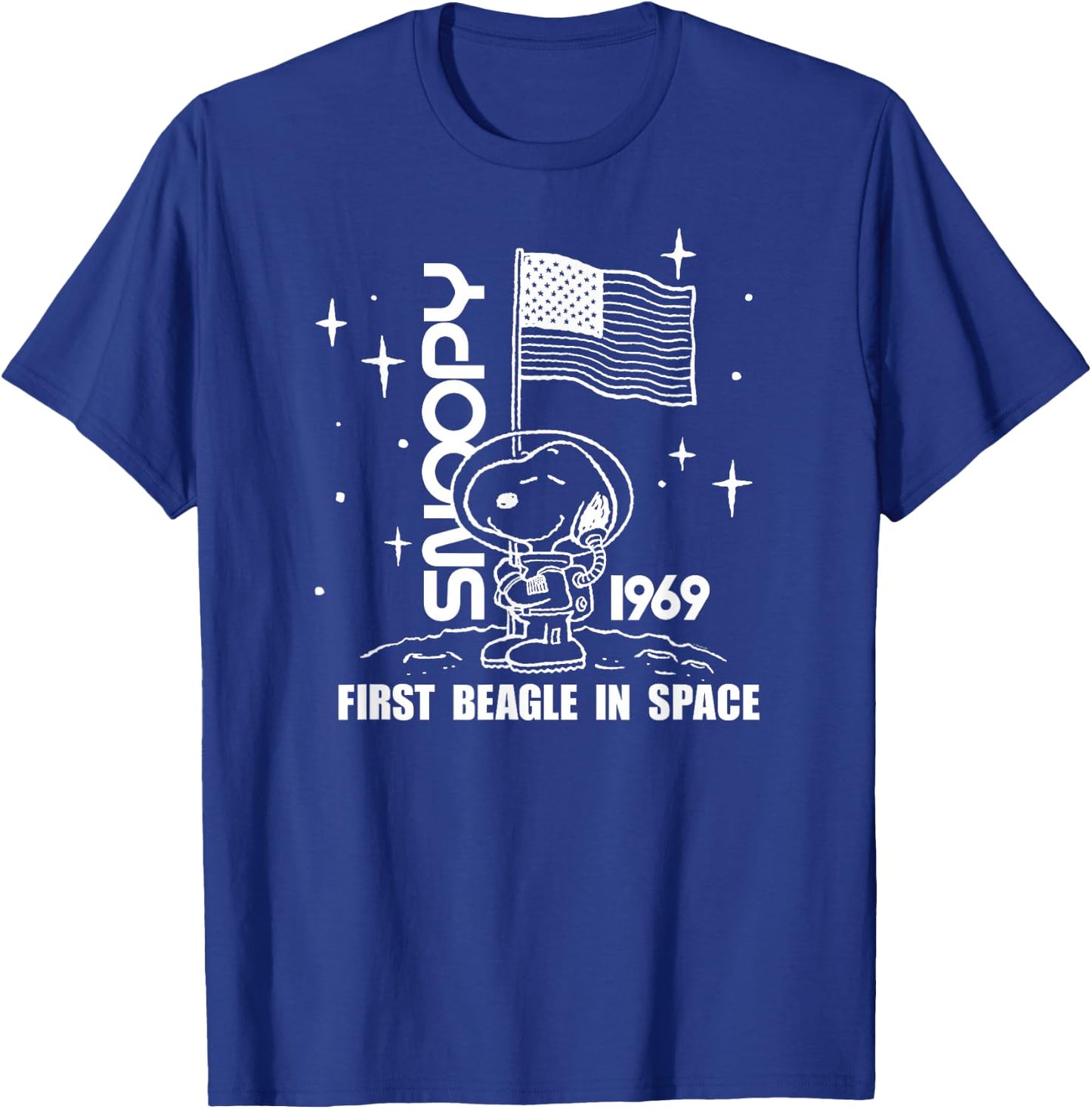 Peanuts First Beagle in Space T-Shirt - T-Shirt | Royal