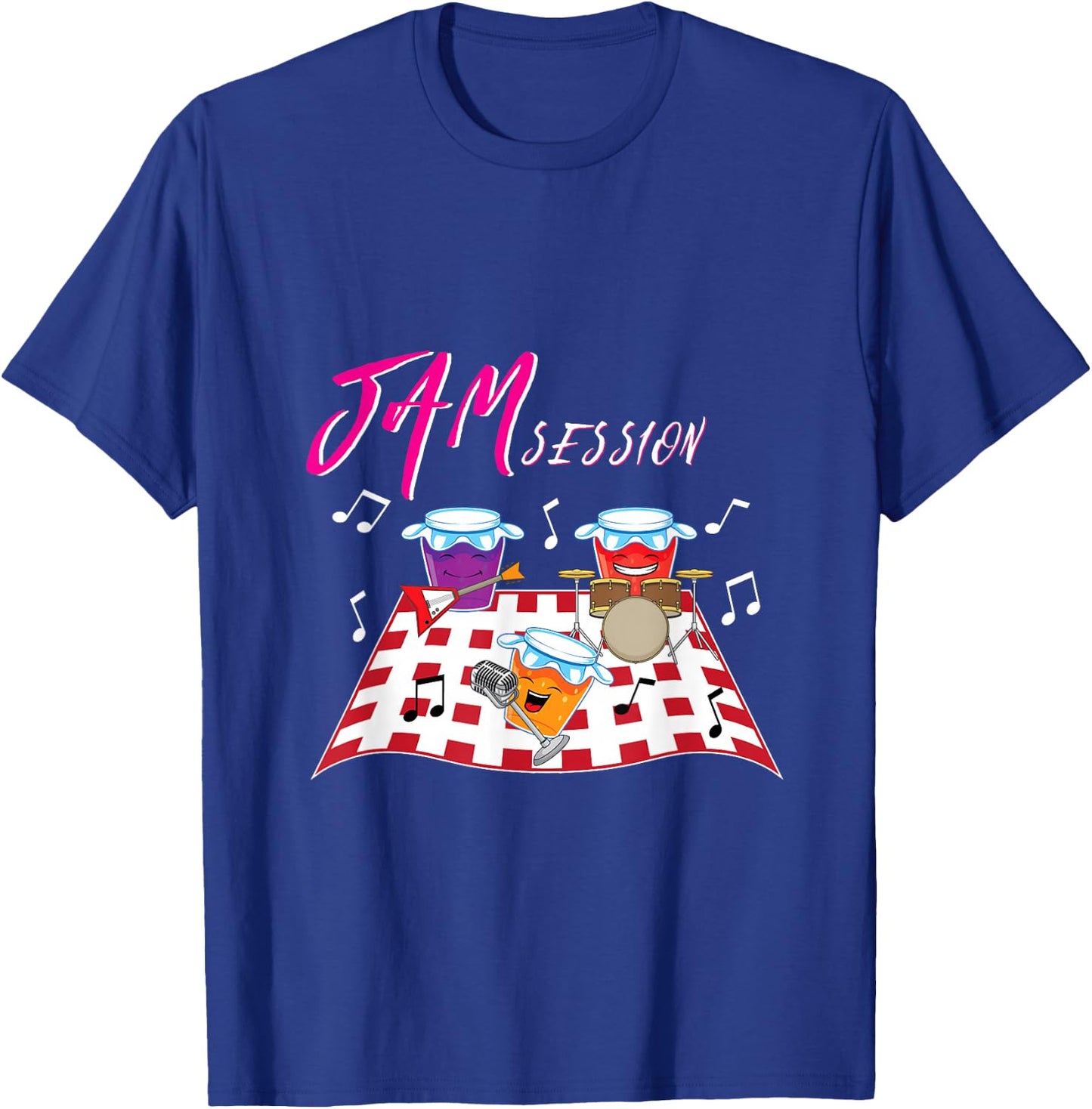 Jam Session - Funny Music Pun T-Shirt - T-Shirt | Royal