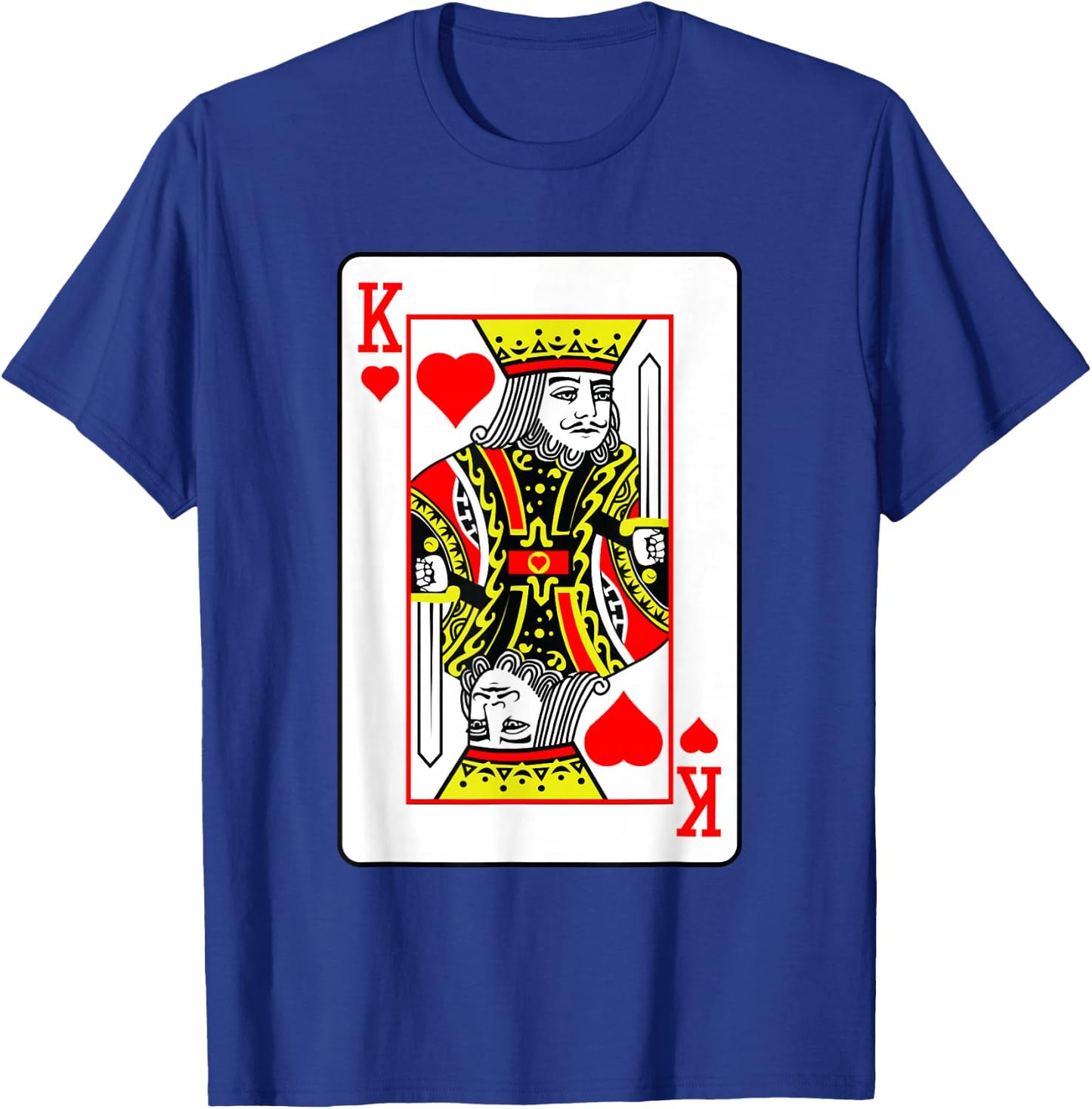 Herzkönig Poker Card Games Playing Cards Black Jack , black T-Shirt - T-Shirt | Royal