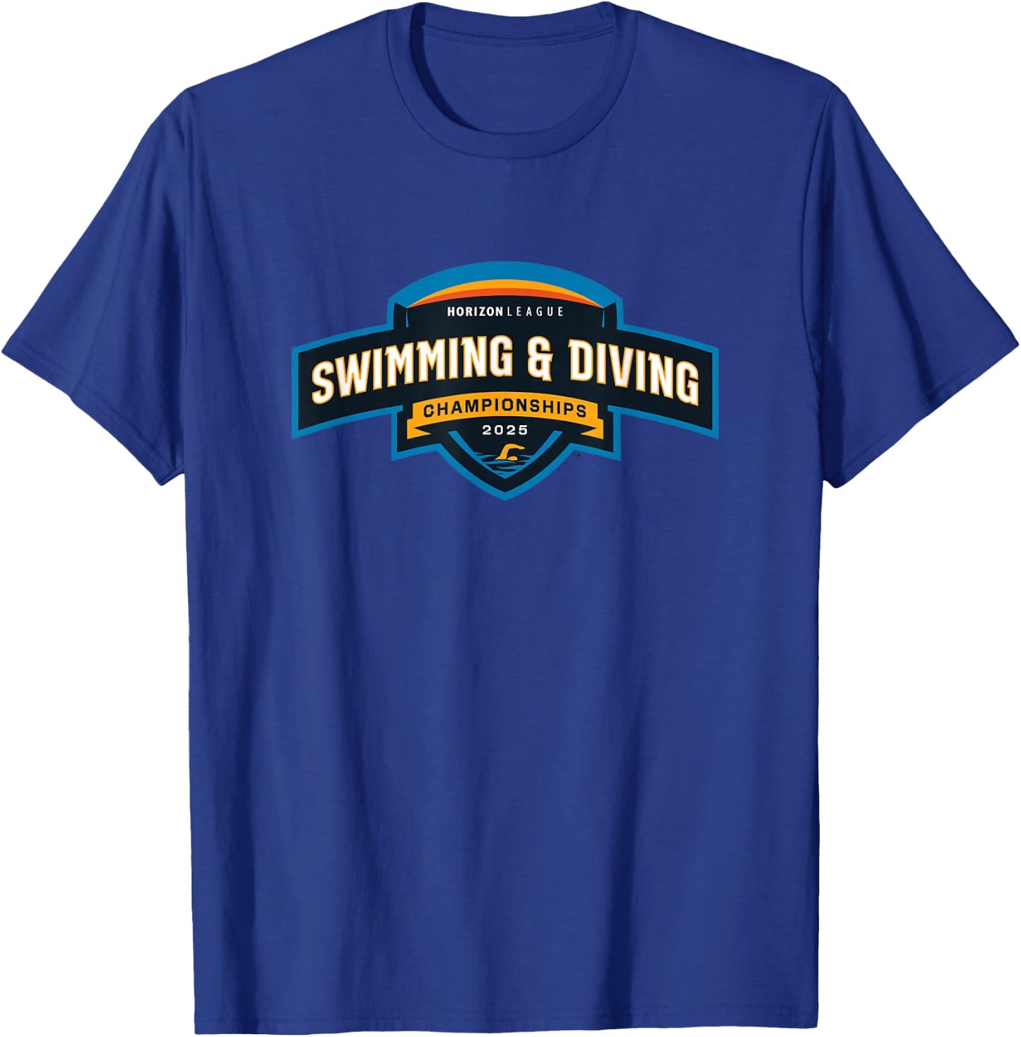 Horizon League Swimming & Diving Championship 2025 T-Shirt - T-Shirt | Royal