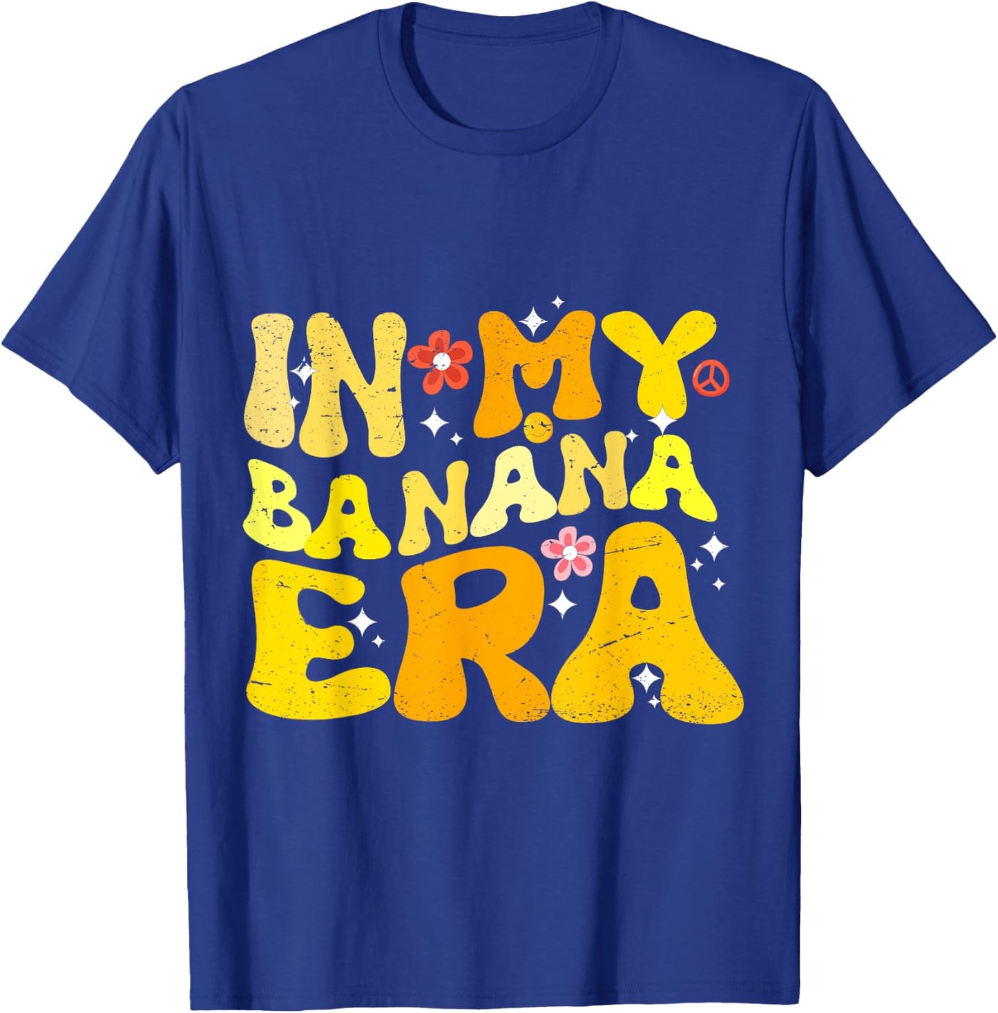 In My Banana Era Banana and Baseball Lover Funny T-Shirt - T-Shirt | Royal