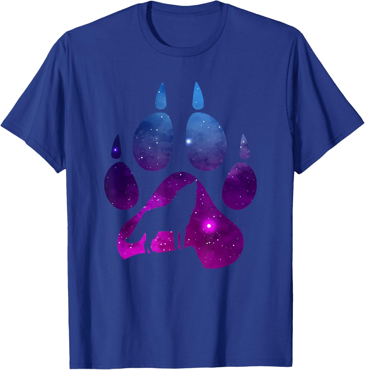 Wolf Paw Stars Wolves T-Shirt - T-Shirt | Royal