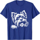 Yorkshire Terrier Dog Peeking Yorkie Graphic Design Women Kids T-Shirt - T-Shirt | Royal