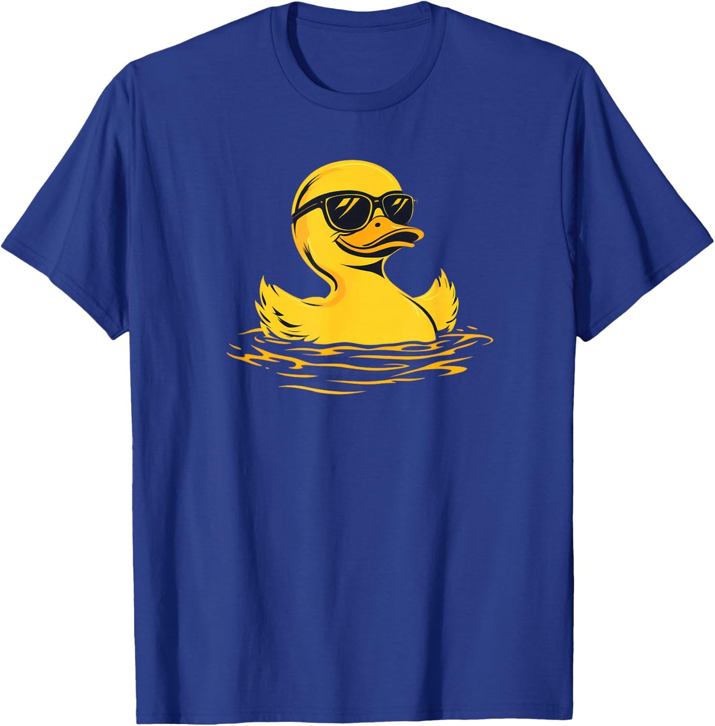 Rubber Duck Sunglasses Cool Funny Duckling Graphic T-Shirt - T-Shirt | Royal